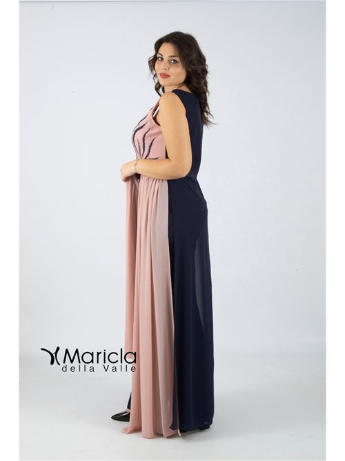 bicolore con ricamo PAOLA FORTI | PF100/22BLU